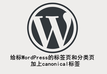 给标WordPress的标签页和分类页加上canonical标签